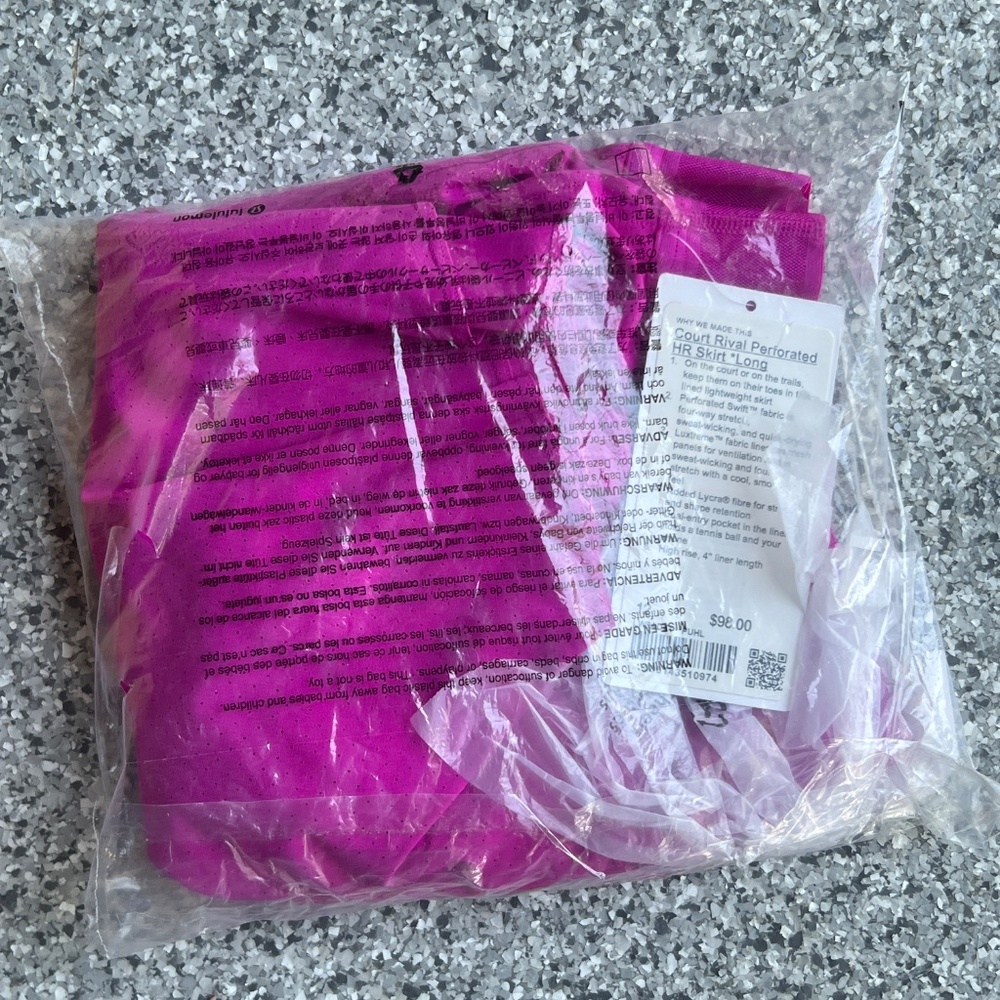 Lululemon court Rival perforated High Rise Skirt *Long - Picture 3 of 4